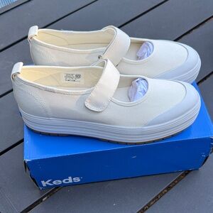 Keds Women's Mary Jane Platform Shoes - White